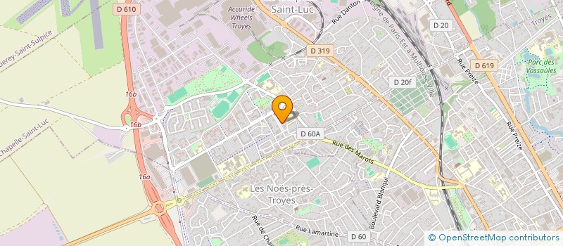 localisation de l'entreprise MADAME NDEYE TOURE  LA CHAPELLE-SAINT-LUC