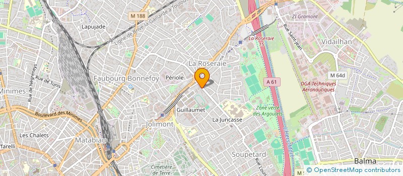 localisation de l'entreprise MADAME NDEYE WASNAME FAYE  TOULOUSE