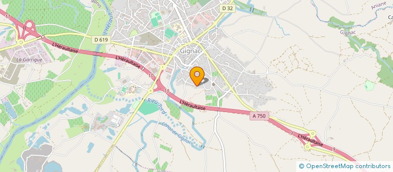 localisation de l'entreprise MADAME NEBIA DERBOUZ  GIGNAC