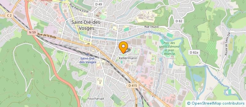 localisation de l'entreprise MADAME NECLA URAL à SAINT-DIE-DES-VOSGES