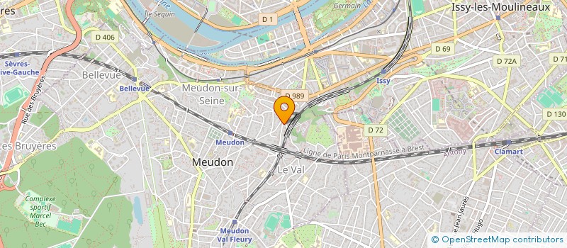 localisation de l'entreprise MADAME NEDA BOROUJERDY  MEUDON