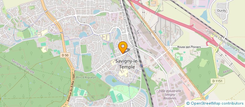 localisation de l'entreprise MADAME NEDA RADMARD  SAVIGNY-LE-TEMPLE
