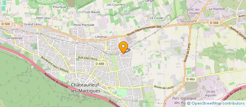 localisation de l'entreprise MADAME NEDJIMA FERKANE  CHATEAUNEUF-LES-MARTIGUES