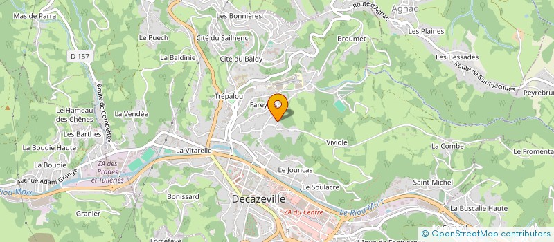 localisation de l'entreprise MADAME NEDJIMA TIMERIDJINE  DECAZEVILLE