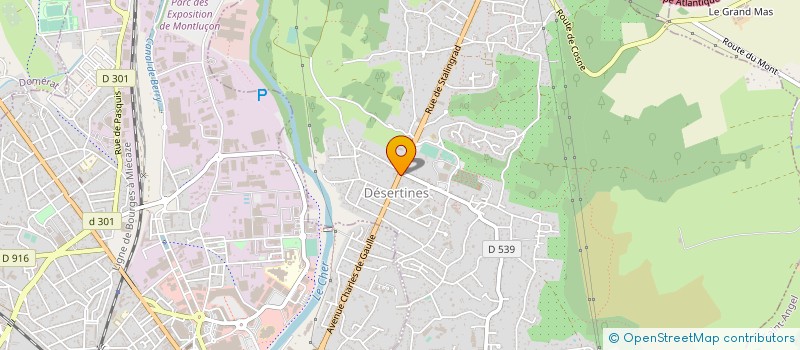 localisation de l'entreprise MADAME NEE AGUAY  DESERTINES