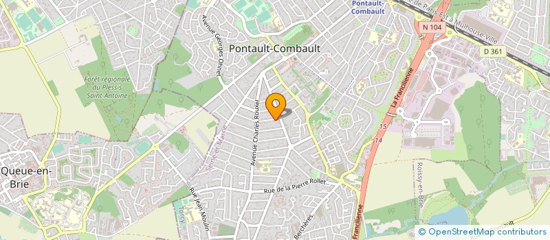 localisation de l'entreprise MADAME NEE GRANERO à PONTAULT-COMBAULT