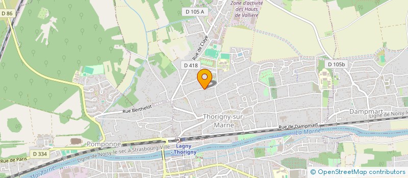 localisation de l'entreprise MADAME NEELA ALEXANDRE  THORIGNY-SUR-MARNE