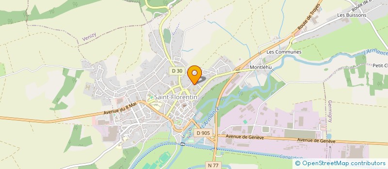 localisation de l'entreprise MADAME NEFERET DUMONT  SAINT-FLORENTIN