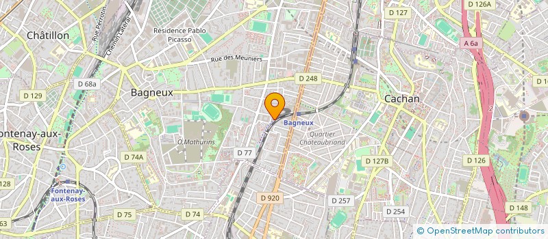 localisation de l'entreprise MADAME NEGAR MAHDAVI  BAGNEUX