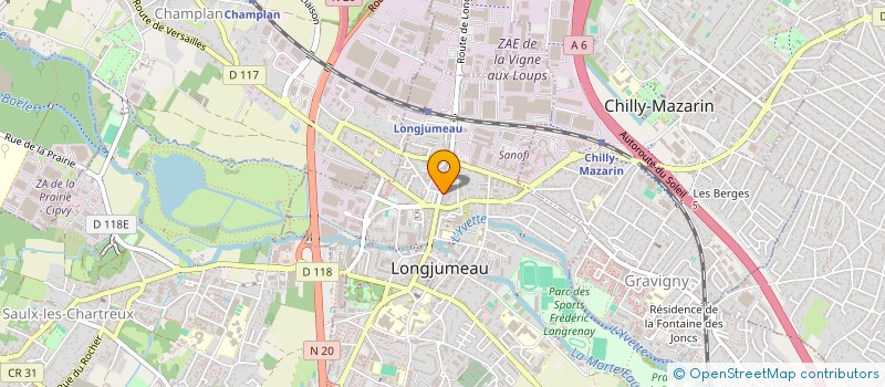 localisation de l'entreprise MADAME NEGIN ADHAM à LONGJUMEAU