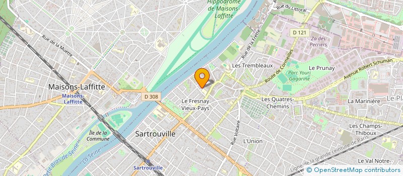 localisation de l'entreprise MADAME NEJIA MARAAOUI  SARTROUVILLE