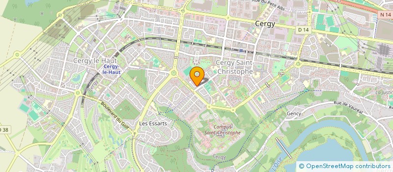 localisation de l'entreprise MADAME NEJLA EL BAKALTI à CERGY