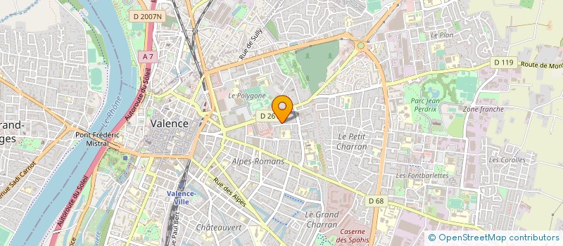 localisation de l'entreprise MADAME NEJMA ALLAM à VALENCE