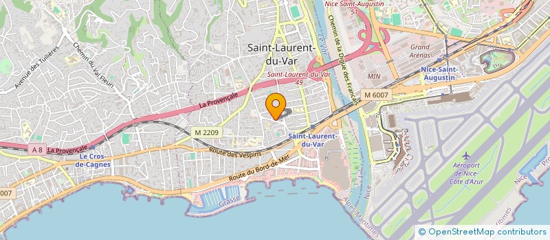 localisation de l'entreprise MADAME NEJMA HADRIA à SAINT-LAURENT-DU-VAR