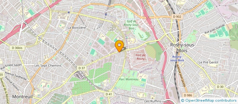 localisation de l'entreprise MADAME NEJMA MERCIER  MONTREUIL