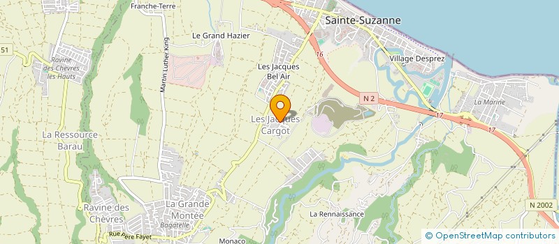 localisation de l'entreprise MADAME NELCY MALRIEU à SAINTE-SUZANNE