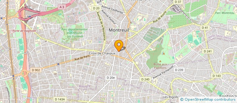 localisation de l'entreprise MADAME NELI CURAPIC à MONTREUIL