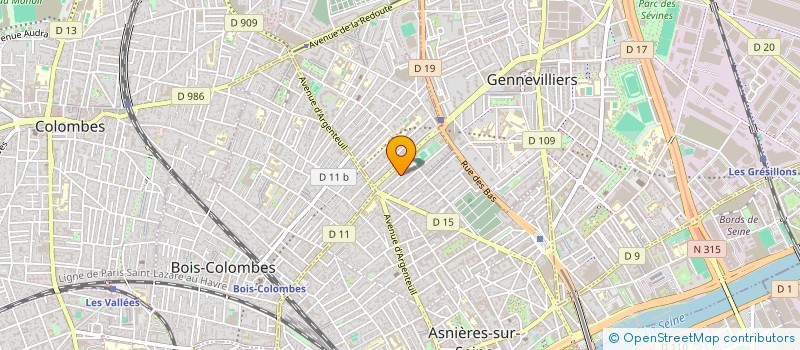 localisation de l'entreprise MADAME NELIA GREFFIN à ASNIERES-SUR-SEINE