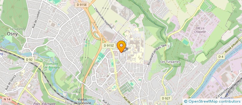 localisation de l'entreprise MADAME NELIE MENDES MOREIRA  PONTOISE