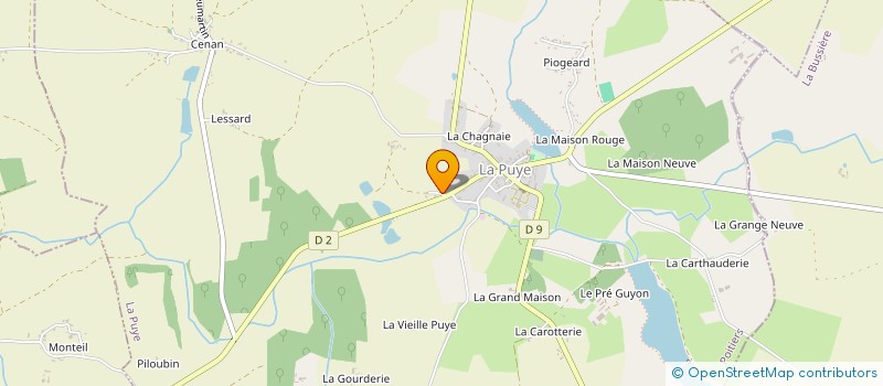 localisation de l'entreprise MADAME NELLA CLERNON à LA PUYE