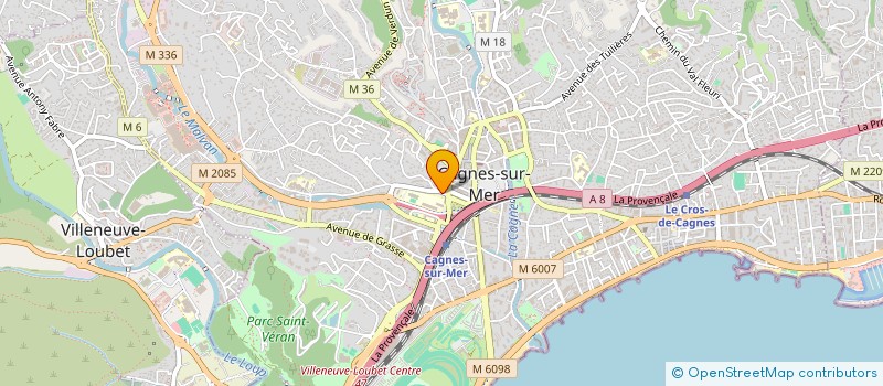 localisation de l'entreprise MADAME NELLEA BACIU à CAGNES-SUR-MER