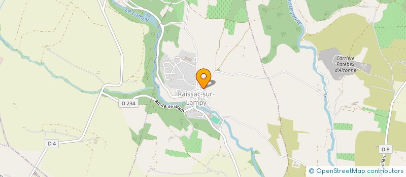 localisation de l'entreprise MADAME NELLIE BRIEU  RAISSAC-SUR-LAMPY