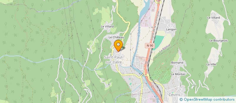 localisation de l'entreprise MADAME NELLIE BURGAUD  SAINT-PAUL-SUR-ISERE