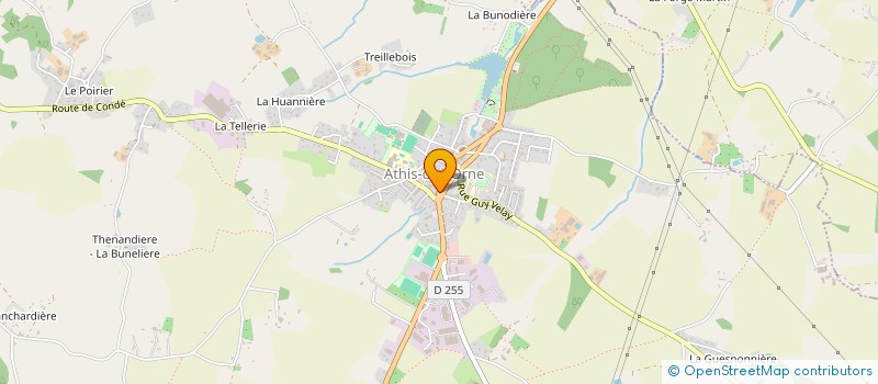 localisation de l'entreprise MADAME NELLY ALONSO à ATHIS-VAL DE ROUVRE