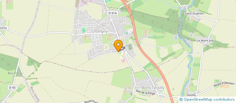 localisation de l'entreprise MADAME NELLY AMADO  POTIGNY