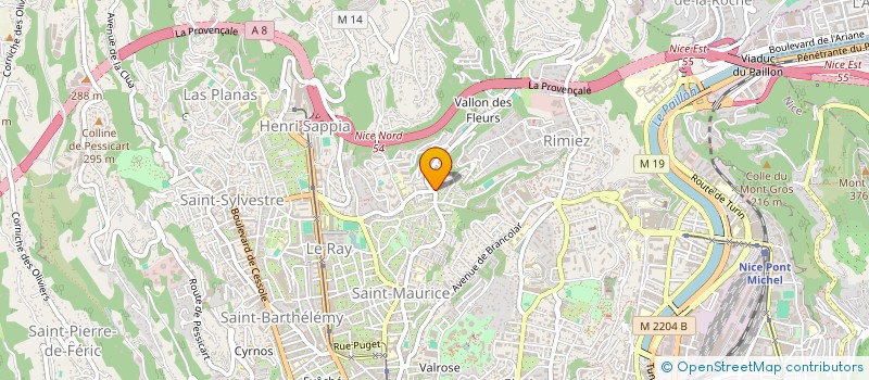 localisation de l'entreprise MADAME NELLY AUROUZE à NICE
