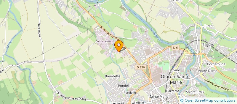 localisation de l'entreprise MADAME NELLY AUTEUIL  OLORON-SAINTE-MARIE