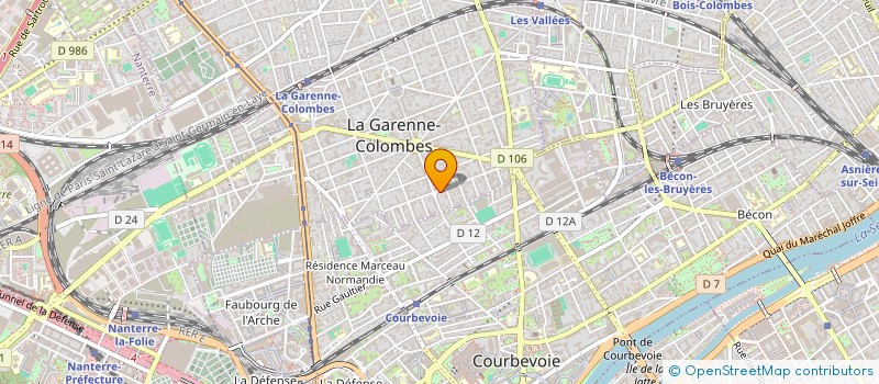 localisation de l'entreprise MADAME NELLY AZUELOS à LA GARENNE-COLOMBES