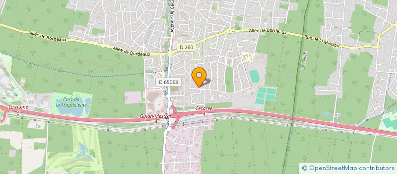 localisation de l'entreprise MADAME NELLY BALHADERE  GUJAN-MESTRAS