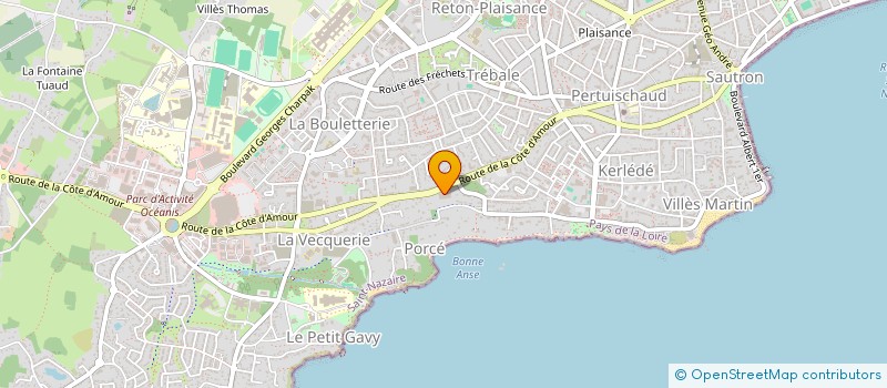 localisation de l'entreprise MADAME NELLY BEAUJUGE à SAINT-NAZAIRE