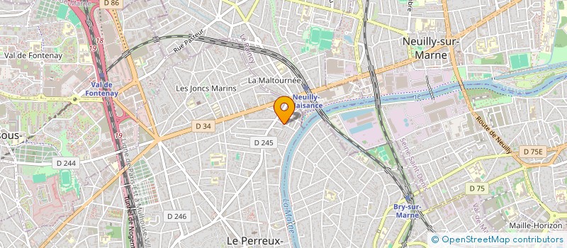 localisation de l'entreprise MADAME NELLY BENKEMOUN à LE PERREUX SUR MARNE
