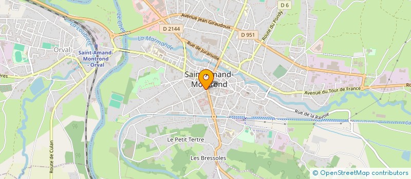 localisation de l'entreprise MADAME NELLY BERNARD  SAINT-AMAND-MONTROND