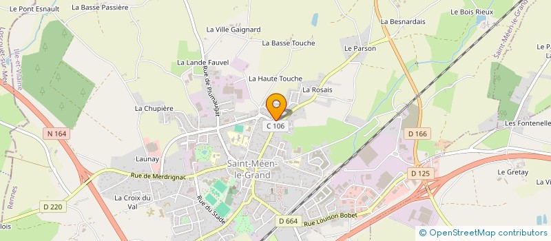 localisation de l'entreprise MADAME NELLY BERNARD  SAINT-MEEN-LE-GRAND