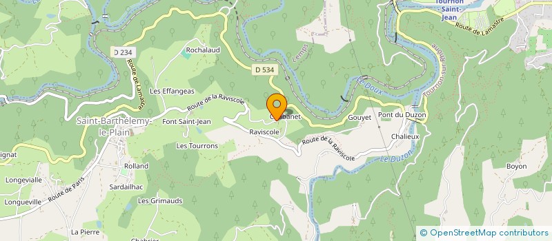 localisation de l'entreprise MADAME NELLY BERTRAND à TOURNON-SUR-RHONE
