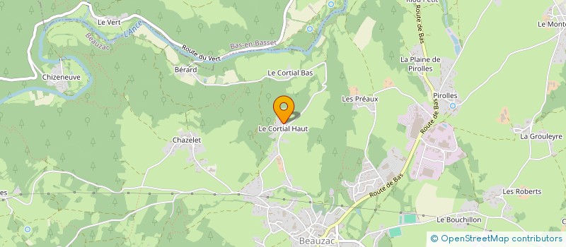 localisation de l'entreprise MADAME NELLY BERTRAND  BEAUZAC