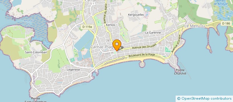 localisation de l'entreprise MADAME NELLY BESNARD  CARNAC