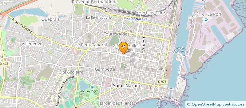 localisation de l'entreprise MADAME NELLY BICHET à SAINT-NAZAIRE