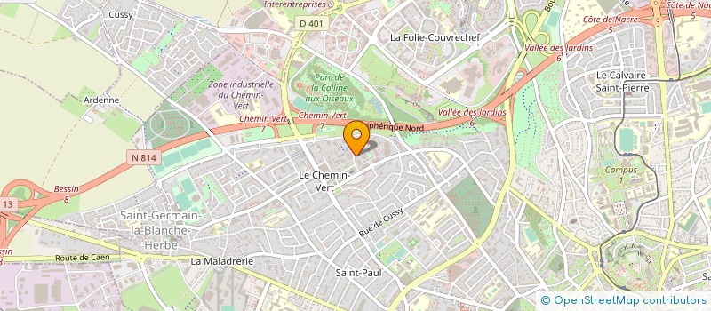 localisation de l'entreprise MADAME NELLY BISSON à CAEN