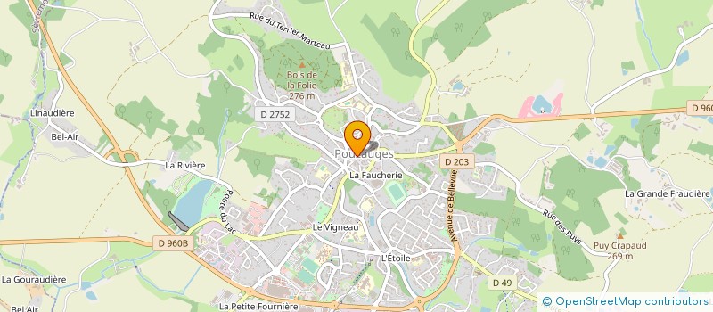 localisation de l'entreprise MADAME NELLY BITEAU  POUZAUGES