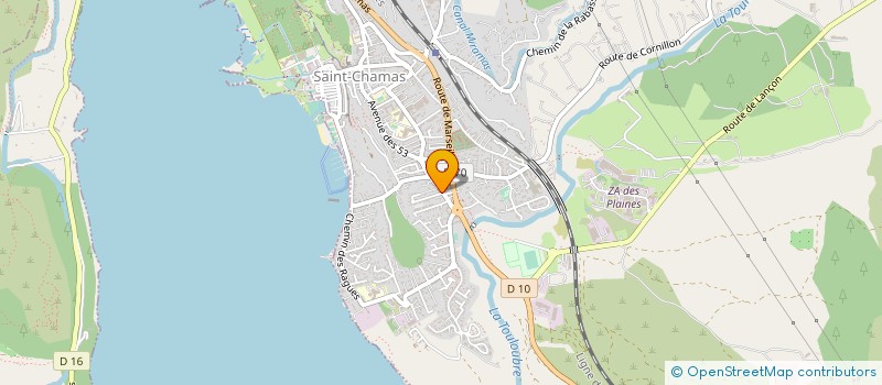 localisation de l'entreprise MADAME NELLY BLANC-MAPPAZ  SAINT-CHAMAS