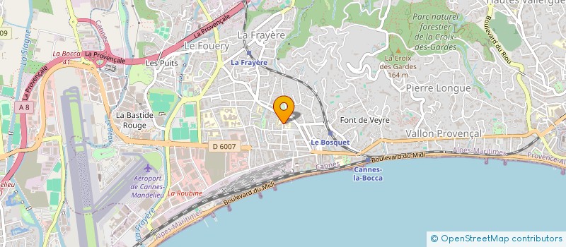 localisation de l'entreprise MADAME NELLY BLANQUART à CANNES