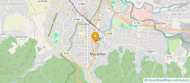 localisation de l'entreprise MADAME NELLY BONHOMME à MAZAMET
