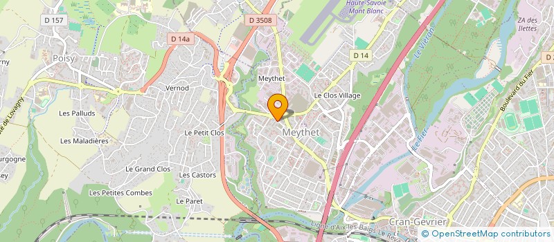 localisation de l'entreprise MADAME NELLY BONHOMME à ANNECY