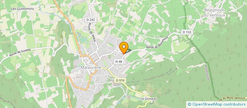 localisation de l'entreprise MADAME NELLY BONNET  MALAUCENE