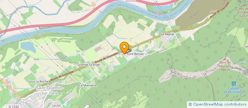 localisation de l'entreprise MADAME NELLY BOURGEON  SAINT-QUENTIN-SUR-ISERE