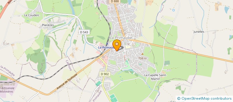 localisation de l'entreprise MADAME NELLY BROSSY  LUC-LA-PRIMAUBE